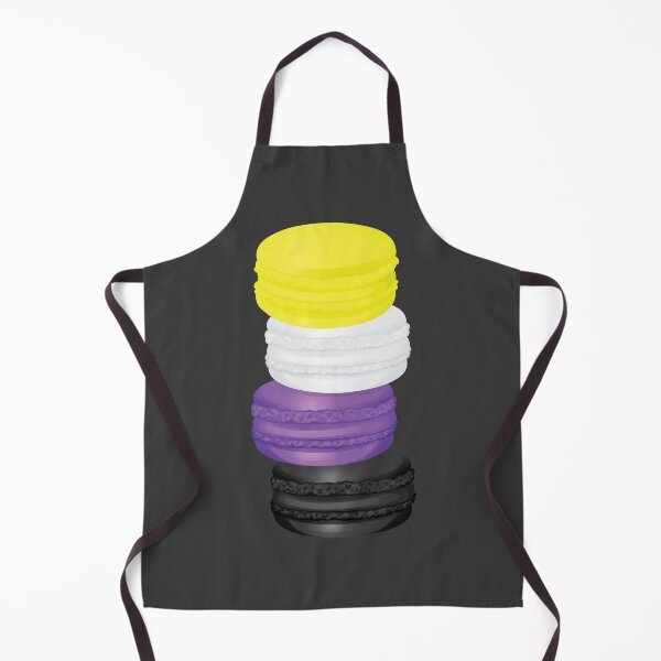 Item preview, Non Binary Pride Macaron Gift, NB NonBinary Colorful Sweet Pastel Dessert, Non Binary Enby Macaroon LGBT+ designed and sold by ArtsyloShop.