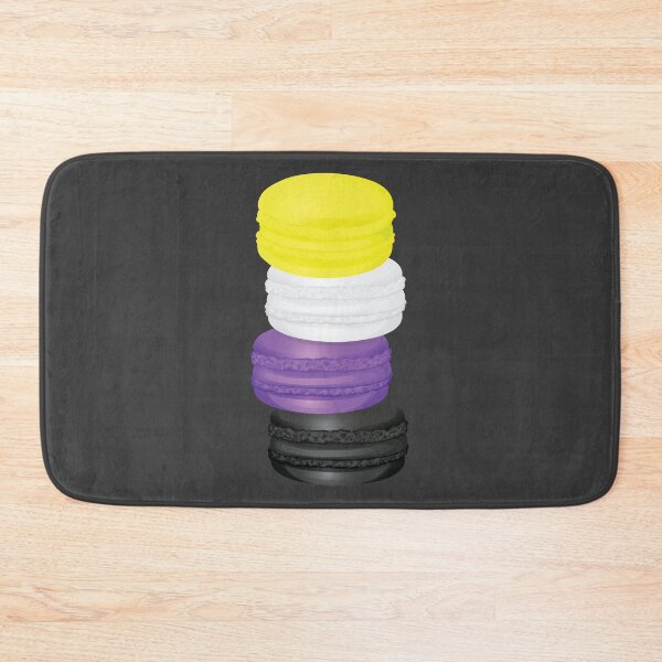 Item preview, Non Binary Pride Macaron Gift, NB NonBinary Colorful Sweet Pastel Dessert, Non Binary Enby Macaroon LGBT+ designed and sold by ArtsyloShop.