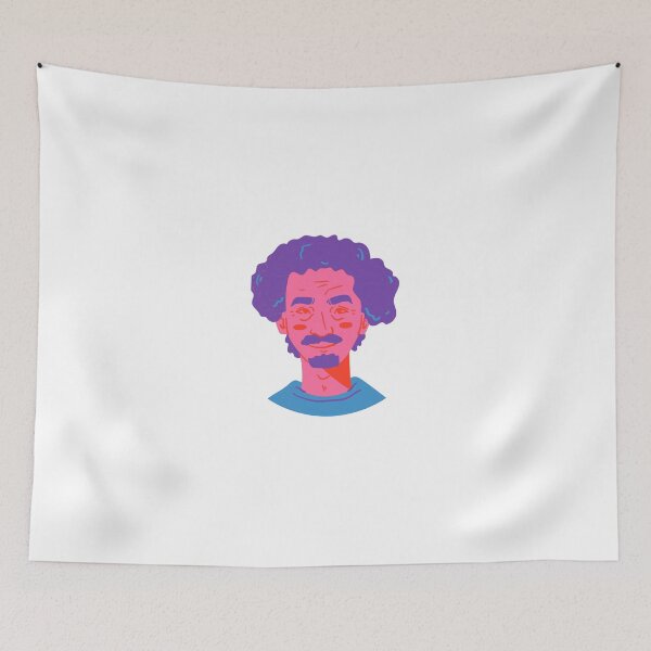 Item preview, Vibrant Pink Elderly Man Portrait designed and sold by MIDDLX.