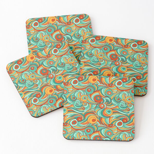 Item preview, Wave Pattern - Colorful Tropical Summer designed and sold by Xoox Art.