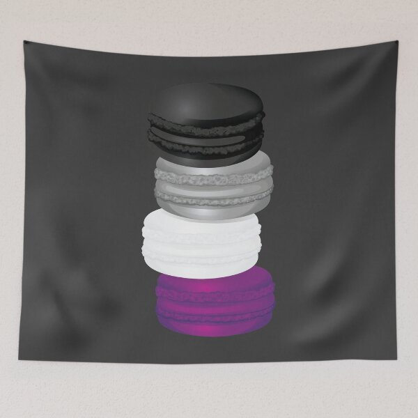 Item preview, Asexual Ace Pride Macaron Gift, Demisexual Greysexual Colorful Sweet Pastel Dessert, Asexuality Macaroon LGBT+ designed and sold by ArtsyloShop.