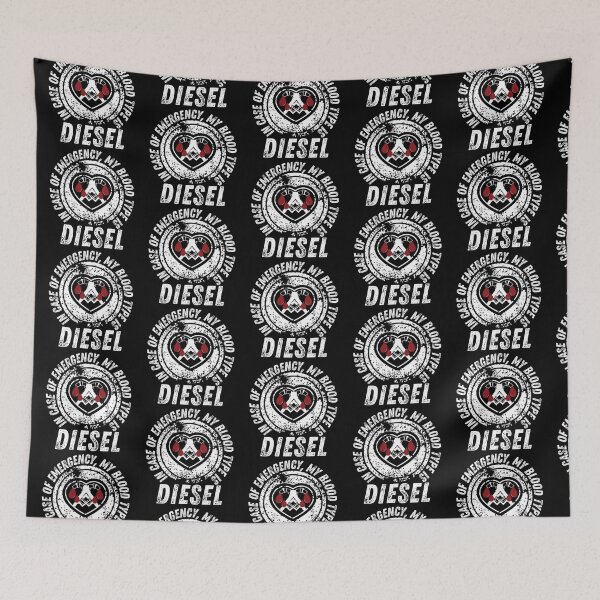 Item preview, I Heart Diesel Life, Blood Type Diesel -Funny Trucker designed and sold by Mary Maple.