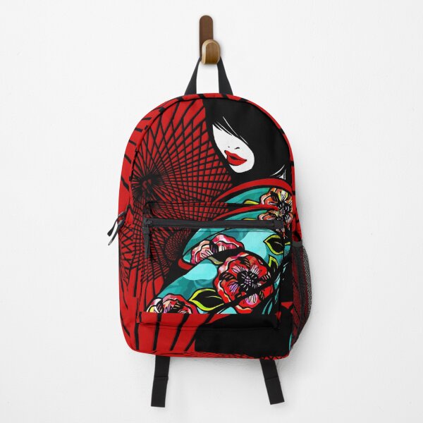 Item preview, Bangasa and Peony - asian beauty, traditional Japanese umbrellas, flower kimono girl designed and sold by SajuArtZen.