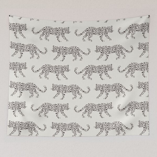 Item preview, Leopard Parade - Chocolate Brown on Coconut Cream designed and sold by fancyashell.