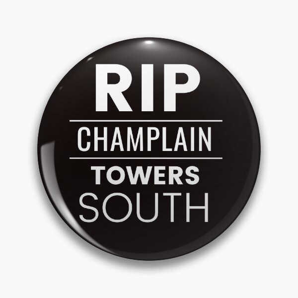 Item preview, RIP Champlain Towers South | Surfside Condo Collapse | Black and White designed and sold by NoirOwned.