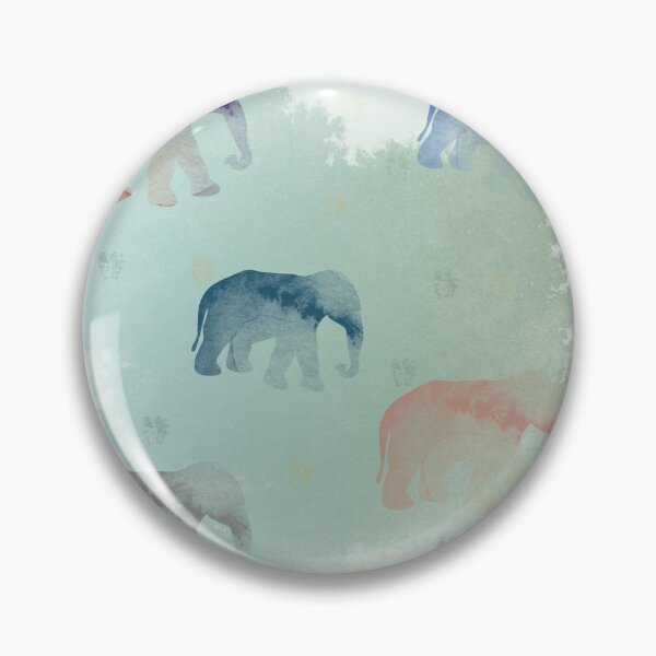 Item preview, Elephants with green watercolor texture designed and sold by Zoraida Olvera.
