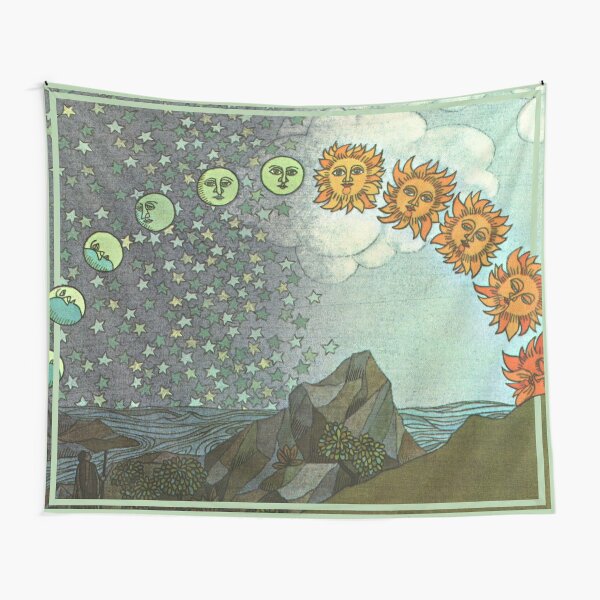 Item preview, Day and Night - Sun Moon Cycle Illustration designed and sold by elevens.