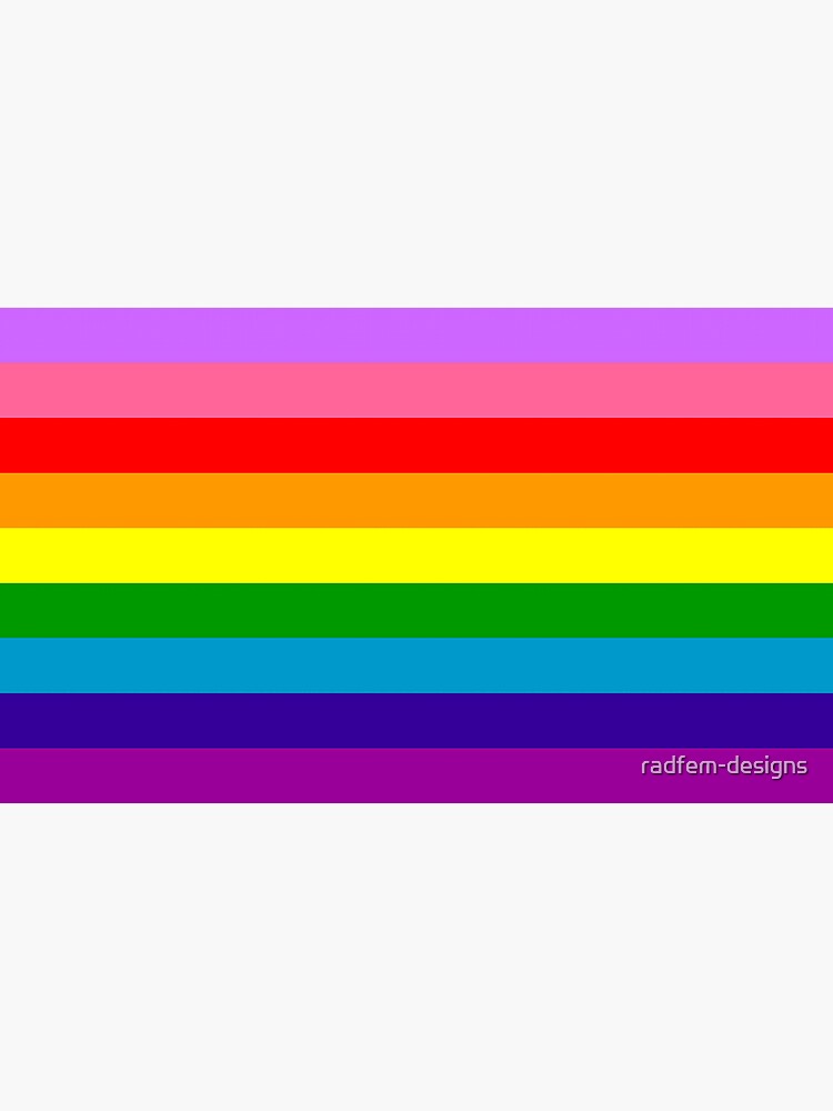 Original Pride Flag Sticker For Sale By Radfem Designs Redbubble