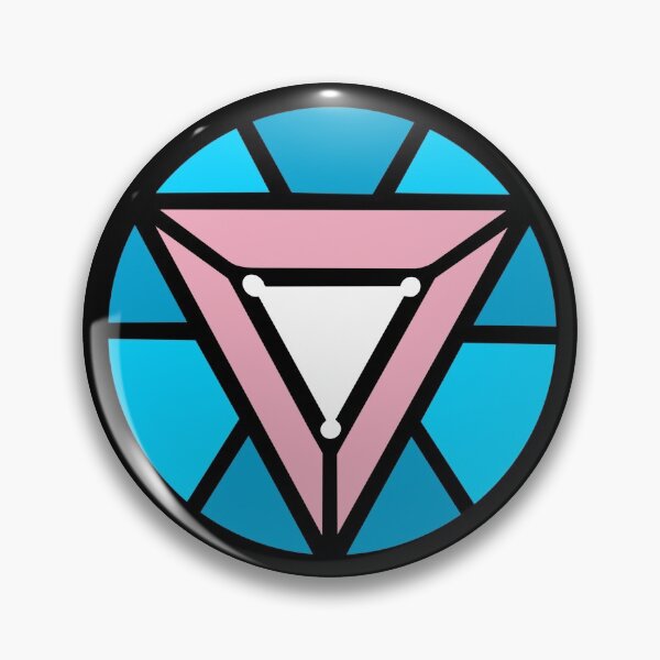 Item preview, pride arc reactor #4 - trans pride designed and sold by Hatter & Hare Co..