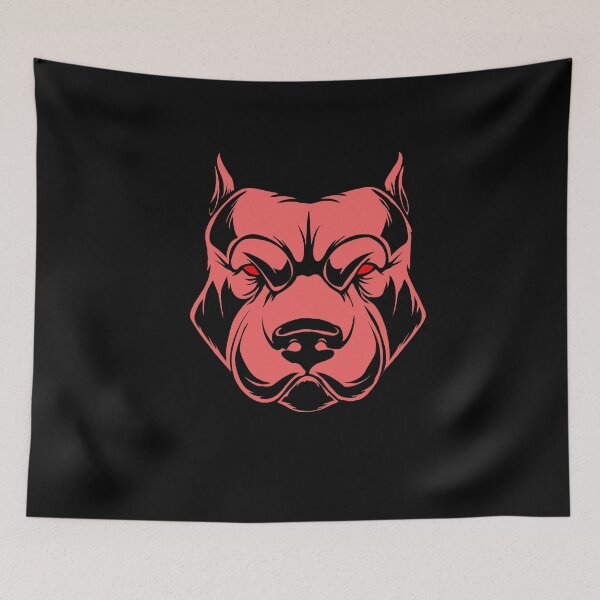 Item preview, Angry Mad Pitbull American Bully Dangerous Dog Breed designed and sold by PetsPal.