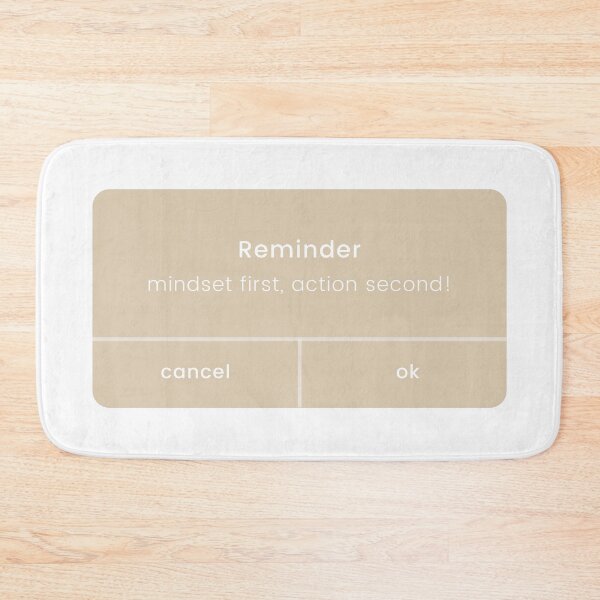 Item preview, mindset first, action second ! designed and sold by itsimplea.