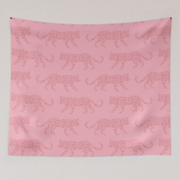 Item preview, Leopard Parade - Flamingo Pink on Candy Pink designed and sold by fancyashell.