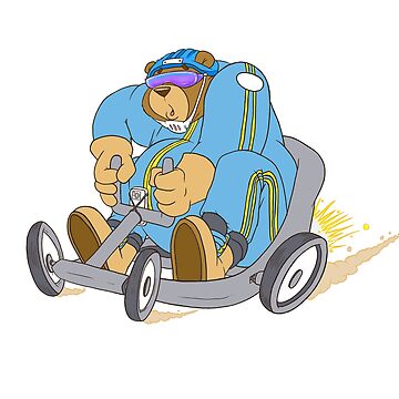 Artwork thumbnail, Oso Olympico SoapBox Racing with Sparks by CartoonCorner