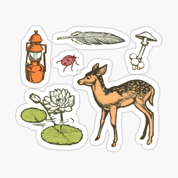 Item preview, Flora and Fauna Sticker Pack - Cottagecore Aesthetic designed and sold by elevens.