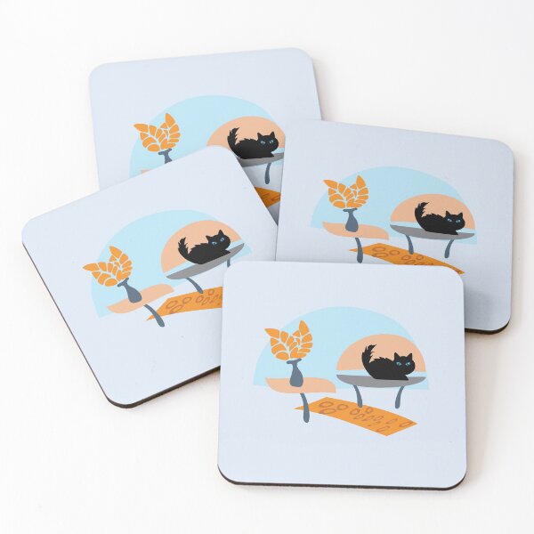 Item preview, Cute Black Cat Chair Room 5 designed and sold by Anna Lemos.