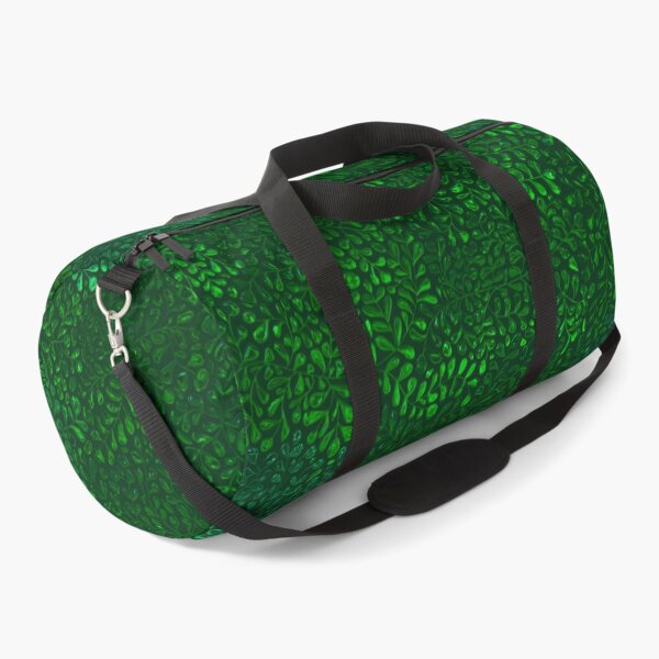 Item preview, 3D Emerald Ivy Doodle on Dark Green designed and sold by AxeLeon Patterns.