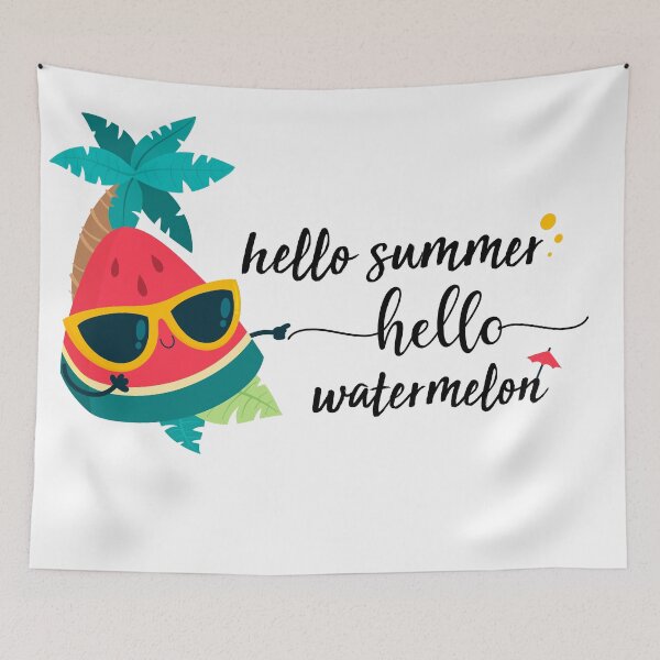 Item preview, hello summer hello watermelon beach ? ? july june for mom for sister enjoy the beach with watermelon fruit funny saying designed and sold by mydreamcatcher.