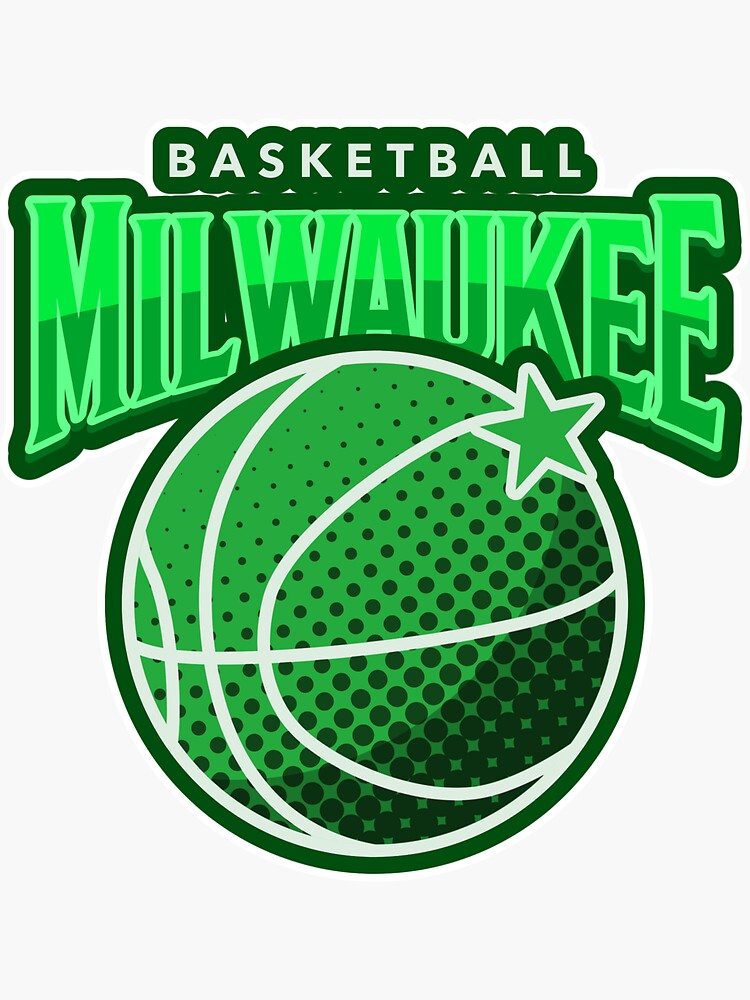 Cream City - Milwaukee Basketball Sticker for Sale by sportsign