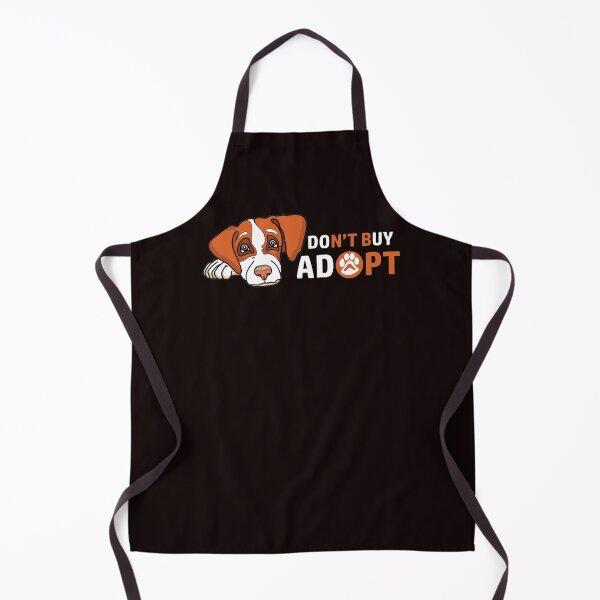 Item preview, Dont Buy Adopt Adoption! - With Sad Laying Dog - Brown + White designed and sold by WearWolfDesigns.