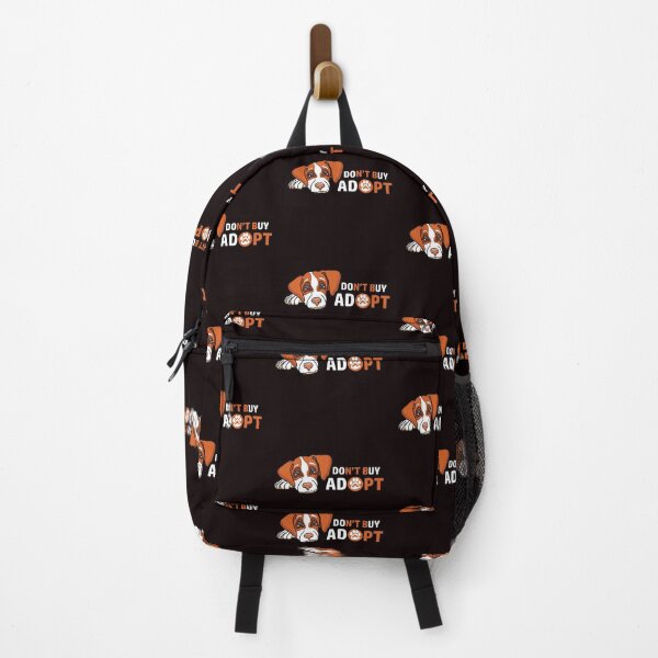 Item preview, Dont Buy Adopt Adoption! - With Sad Laying Dog - Brown + White designed and sold by WearWolfDesigns.