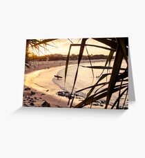 Longboard at Sunset Greeting Card