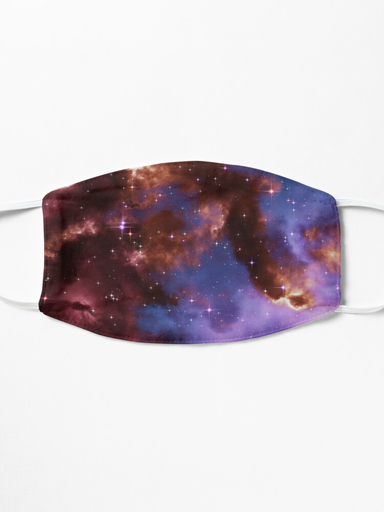 Alternate view of Fantasy nebula cosmos sky in space with stars (Red/Blue/Purple) Mask