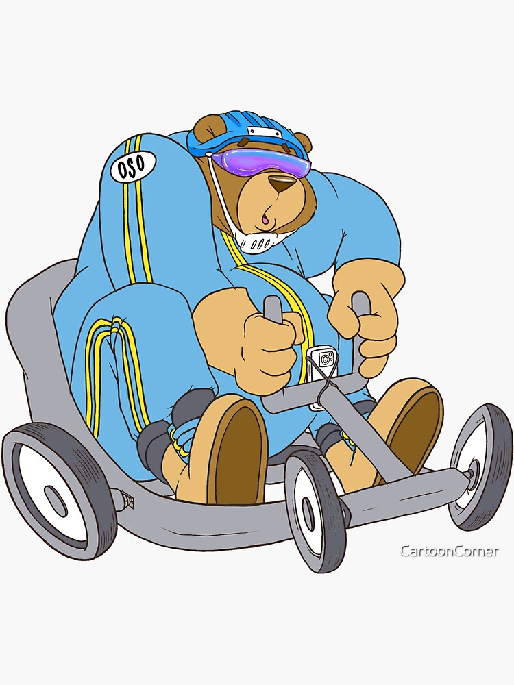Oso Olympico DownHill Racer by CartoonCorner