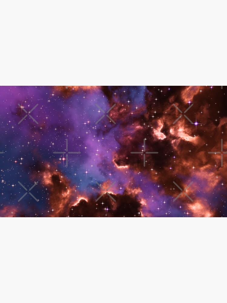 Fantasy nebula cosmos sky in space with stars (Red/Purple/Blue) by GaiaDC
