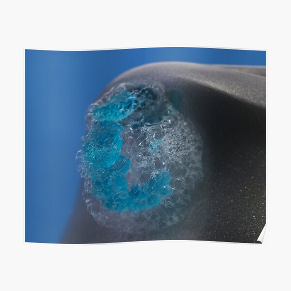 Shaving Gel Abstract Poster