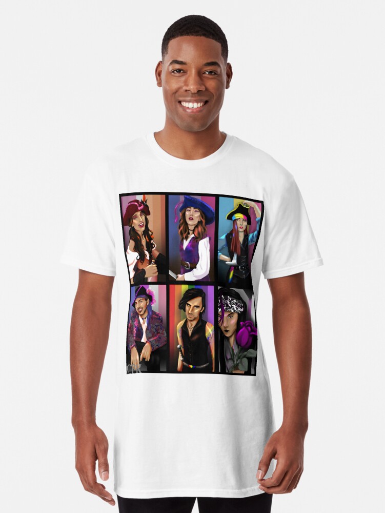 Pride Pirates (Full) Long T-Shirt for Sale by Marissa Brown
