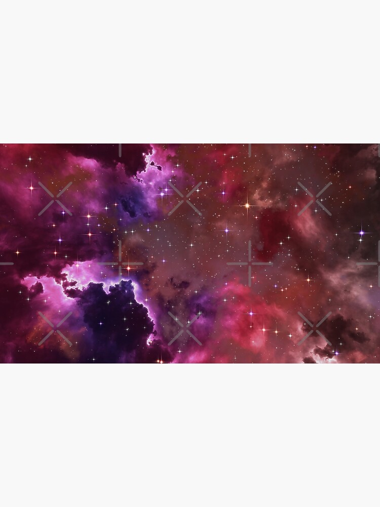 Fantasy nebula cosmos sky in space with stars (Purple/Pink/Magenta) by GaiaDC