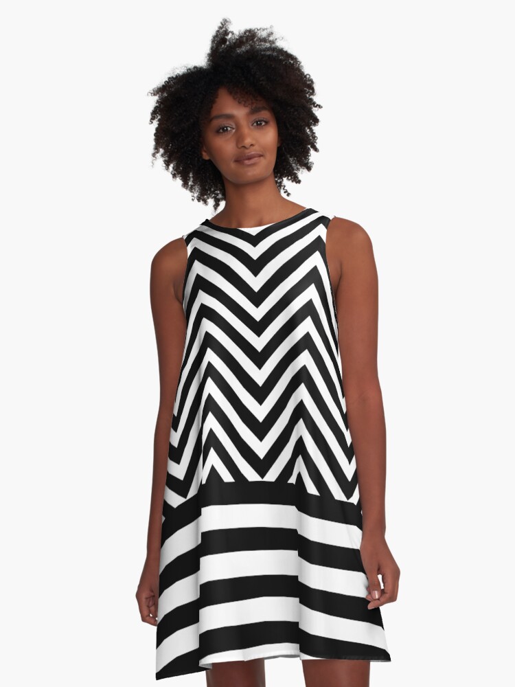 horizontal line dress design