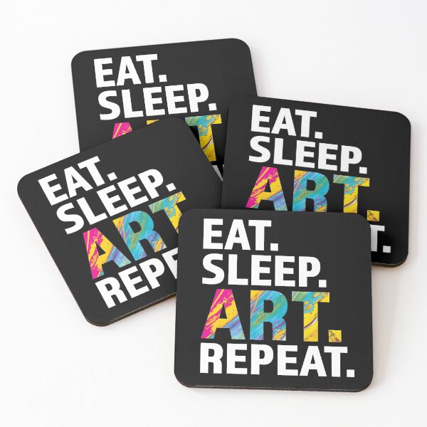 Item preview, Eat Sleep Art Repeat designed and sold by AdventureTee.
