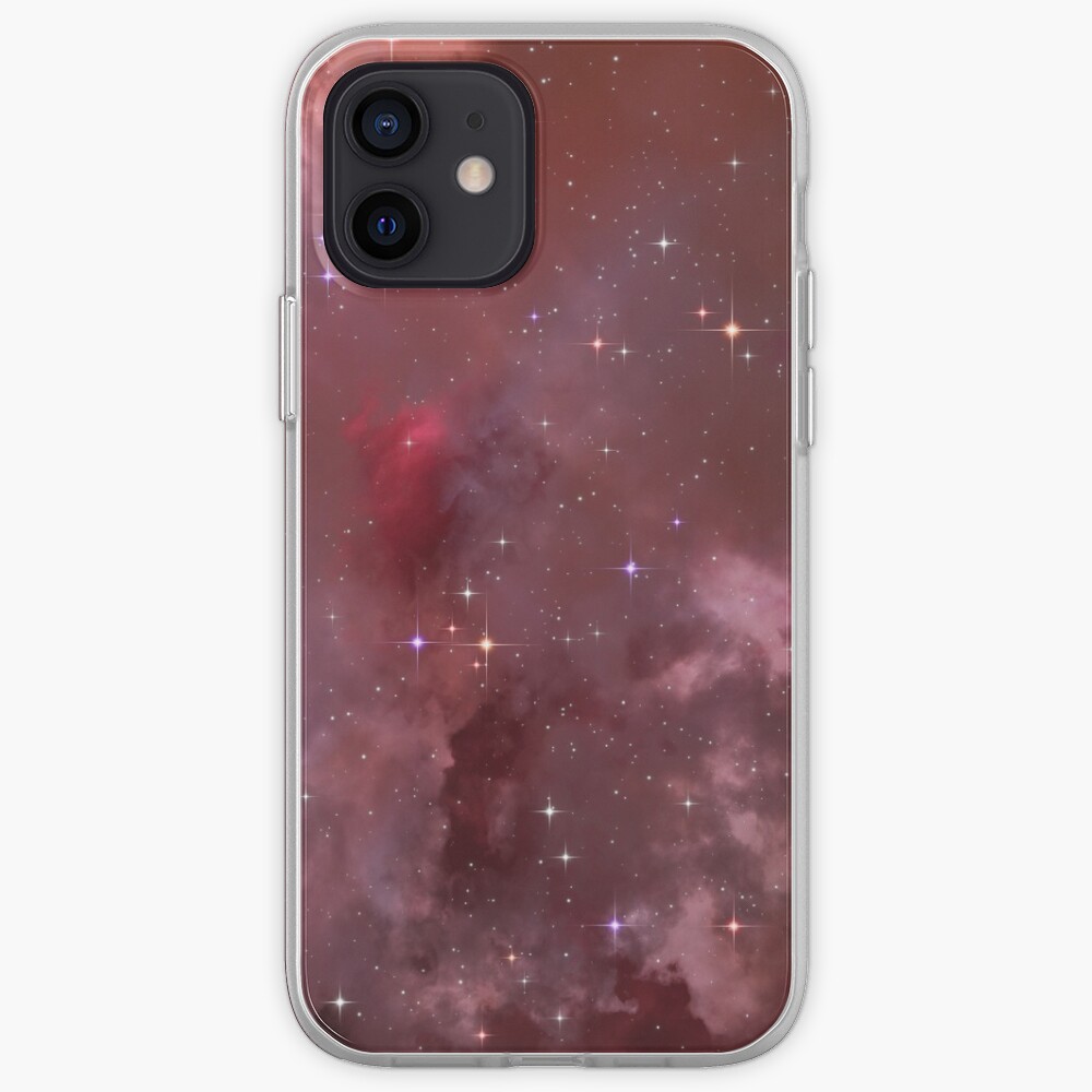 Fantasy nebula cosmos sky in space with stars (Purple/Pink/Magenta) iPhone Case