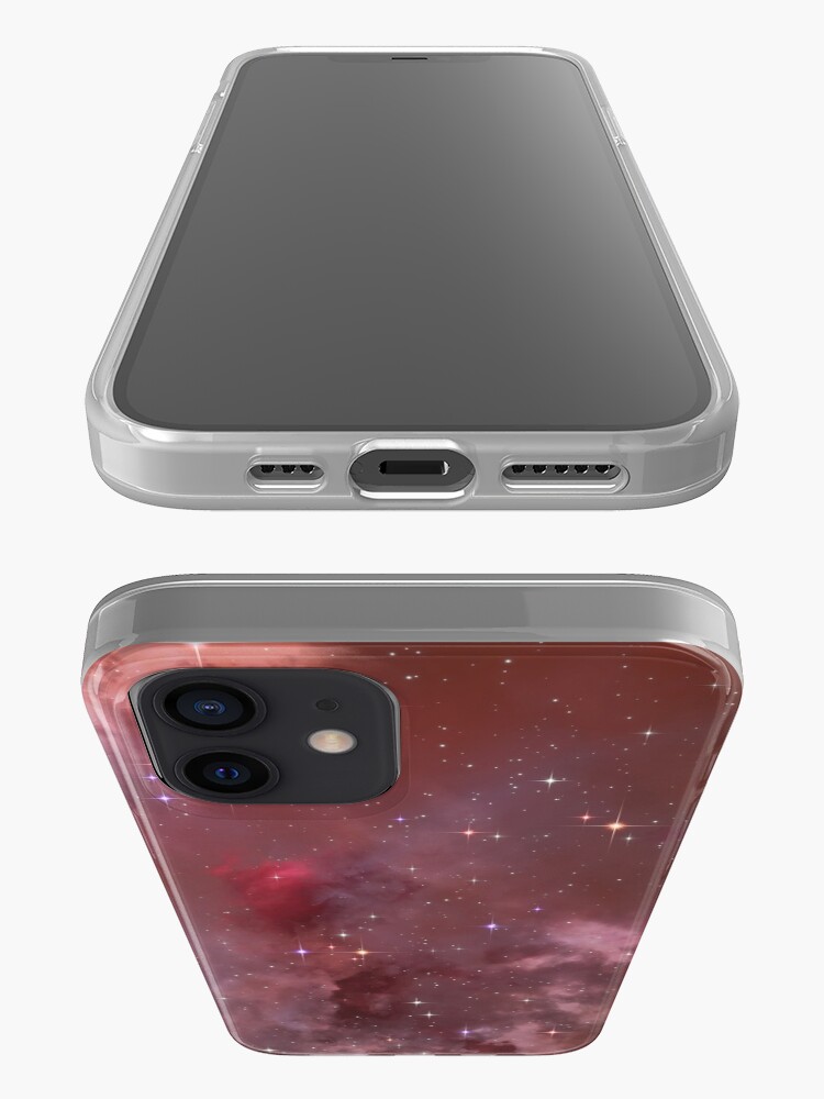 Alternate view of Fantasy nebula cosmos sky in space with stars (Purple/Pink/Magenta) iPhone Case