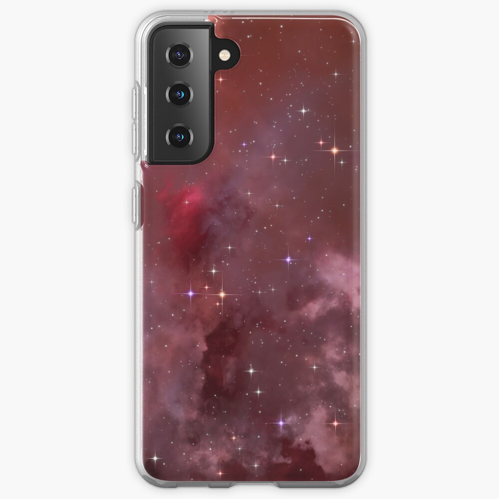 Fantasy nebula cosmos sky in space with stars (Purple/Pink/Magenta) Samsung Galaxy Phone Case
