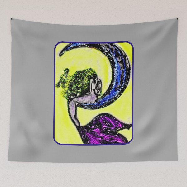 Item preview, Abstract Fairy on Moon designed and sold by speakupandshine.