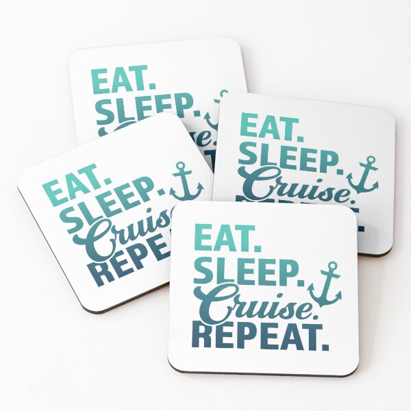 Item preview, Eat Sleep Cruise Repeat designed and sold by AdventureTee.