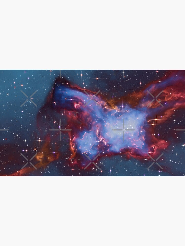 Fantasy nebula cosmos sky in space with stars (Blue) by GaiaDC