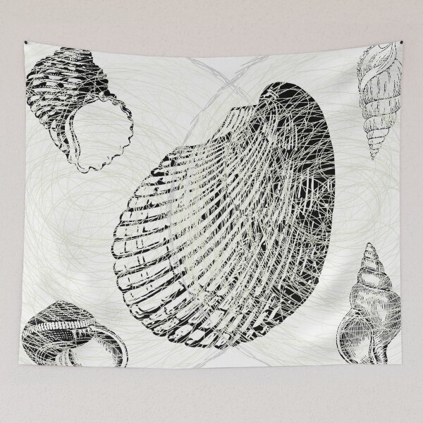 Item preview, Seashells in Black designed and sold by ThiaEvans007.