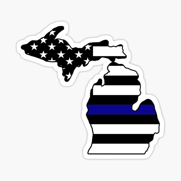 Michigan Thin Blue LIne Sticker