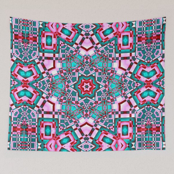 Item preview, Light blue and pink kaleidoscope designed and sold by Jorge Seoane.