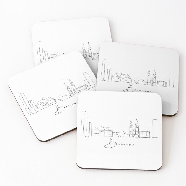 Item preview, Bremen Skyline World Travel designed and sold by SimpleLineDraw.