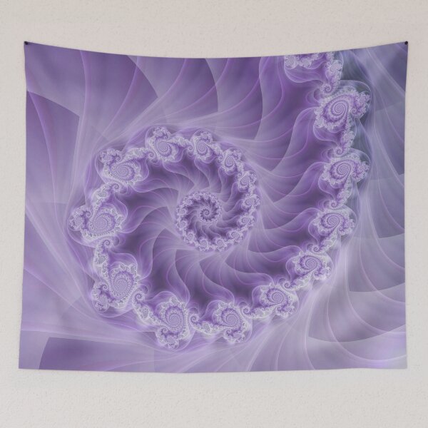 Item preview, Silky Purple Spiral Fractal designed and sold by Kitty Bitty.