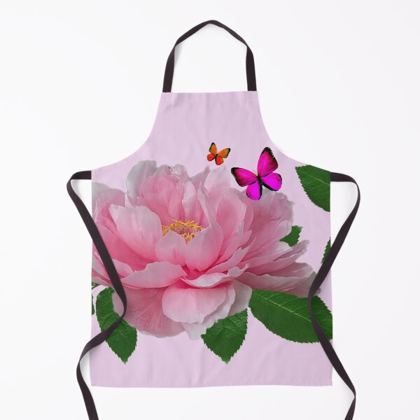 Item preview, Pink and white peony roses and a butterfly designed and sold by SueKnox.