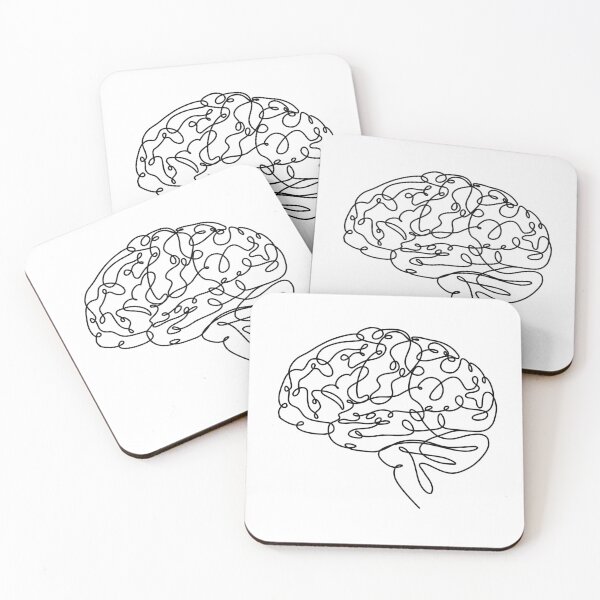 Item preview, Brain simple line art  designed and sold by LaGode.