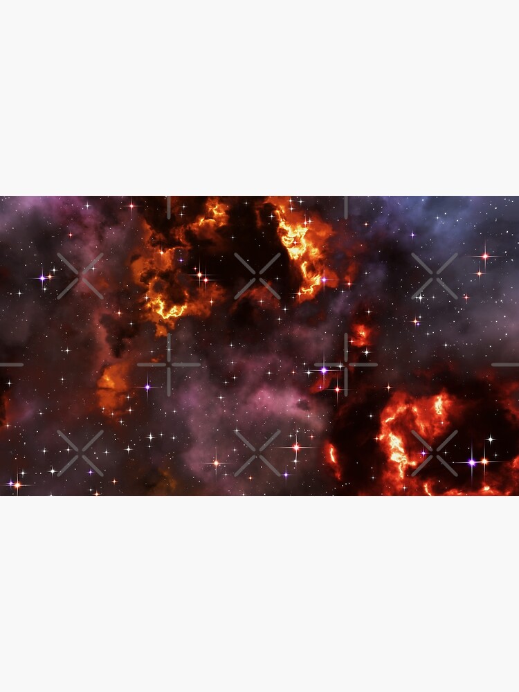 Fantasy nebula cosmos sky in space with stars (Purple/Yellow/Orange/Red) by GaiaDC