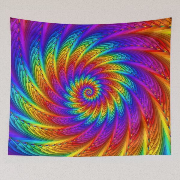 Item preview, Psychedelic Rainbow Spiral designed and sold by Kitty Bitty.