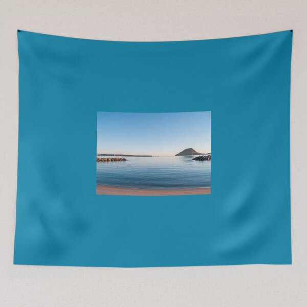 Item preview, Landmark Mount Maunganui on horizon across Tauranga harbour designed and sold by Brian Scantlebury.