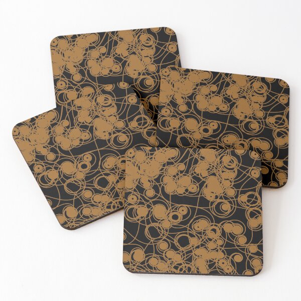 Item preview, Spiral chaotic design - brown and black designed and sold by rahilvalani.